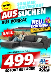 Aktueller Seats and Sofas Prospekt mit Sofa, "SOMMER AUSVERKAUF", Seite 1