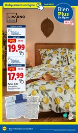 Prix et réduction Housse De Couette dans le prospectus Lidl en cours Offre Housse De Couette dans le catalogue Lidl du moment à la page 52