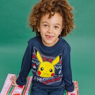 Pull de Noël Pokémon Pikachu bleu marine garçon en promo chez La Halle Le Blanc-Mesnil à 22,99 €