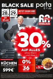Aktueller porta Möbel Möbel & Einrichtung Prospekt in Lienen und Umgebung, "BLACK SALE" mit 1 Seite, 28.11.2025 - 29.11.2025
