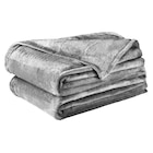 Plaid gris foncé uni à 5,95 € dans le catalogue Gifi