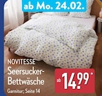 Seersucker-Bettwäsche bei ALDI Nord im Quakenbrück Prospekt für 14,99 €