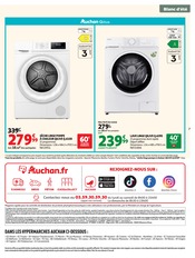 Promos Lave-Linge dans le catalogue "COLLECTION BLANC D'ÉTÉ" de Auchan Hypermarché Lave-Linge en promo dans le catalogue Auchan Hypermarché à la page 7