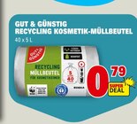 Aktuelles RECYCLING KOSMETIK-MÜLLBEUTEL Angebot bei E center in Mainz ab 0,79 €