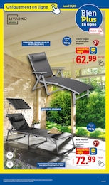 Offre Chaise Longue dans le catalogue Lidl du moment à la page 72