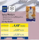 Aktuelle Kartoffeln Angebote bei METRO in Wuppertal Aktuelles Spicy Wedges Angebot bei METRO in Wuppertal ab 4,80 €