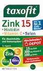 Zink 15 + Histidin + Vitamin C + Selen im Angebot bei Rossmann in Krefeld Zink 15 + Histidin + Vitamin C + Selen Angebote von Taxofit bei Rossmann Krefeld für 3,69 €