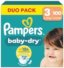 Couches baby dry duo pack T3 x100 - Pampers dans le catalogue Intermarché