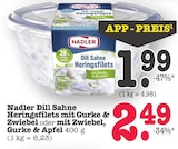 Aktuelles Dill Sahne Heringsfilets mit Gurke & Zwiebel Angebot bei E center in Frankfurt (Main) ab 1,99 €