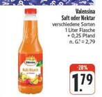 Saft oder Nektar im Angebot bei nah und gut in Würzburg Saft oder Nektar Angebote von Valensina bei nah und gut Würzburg für 1,79 €