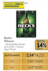 Beck's Pilsener von  im aktuellen Metro Prospekt für 4,93 €