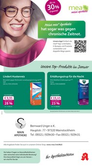 Aktueller mea - meine apotheke Prospekt "Unsere Januar-Angebote" Seite 1 von 4 Seiten für Mainstockheim