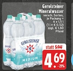 Mineralwasser im Angebot bei E center in Solingen Mineralwasser Angebote von Gerolsteiner bei E center Solingen für 4,69 €