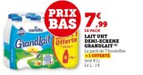 Lait UHT demi-écrémé - Grandlait - U Express à Versailles Lait UHT demi-écrémé - Grandlait en promo chez U Express Versailles à 7,99 €