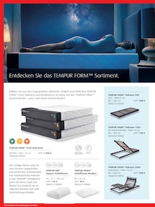 Matratze im Segmüller Prospekt "Tempur Fachberatertage" mit 4 Seiten (Frankfurt (Main))
