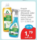 Universalreiniger Allzweck- oder Fettreiniger von Frosch im aktuellen budni Prospekt