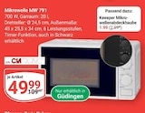 Mikrowelle MW 791 Angebote von Clatronic bei GLOBUS St. Ingbert für 1,99 €