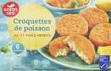 Croquettes de poisson MSC ail fines herbes - OCEAN SEA en promo chez Lidl Cholet à 1,20 €