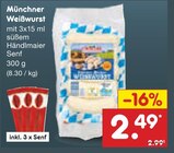 Münchner Weißwurst im Angebot bei Netto Marken-Discount in Cuxhaven Münchner Weißwurst Angebote bei Netto Marken-Discount Cuxhaven für 2,49 €