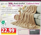 Promo XXL Plaid douillet Cashmere Dots à 22,99 € dans le catalogue Norma à Strasbourg