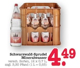 Aktuelle Mineralwasser Angebote bei E center in Mannheim Aktuelles Schwarzwald-Sprudel Mineralwasser Angebot bei E center in Mannheim ab 4,49 €