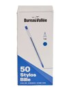 Bureau Vallée – 50 stylos bille bleu – Pointe 1 mm - Bureau Vallee - Bureau Vallée à Clichy Bureau Vallée – 50 stylos bille bleu – Pointe 1 mm - Bureau Vallee en promo chez Bureau Vallée Clichy à 6,99 €