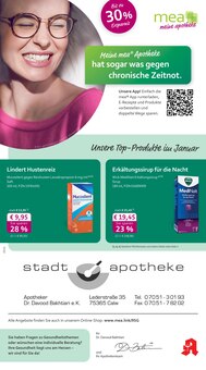 mea - meine apotheke Prospekt Unsere Januar-Angebote mit 4 Seiten
