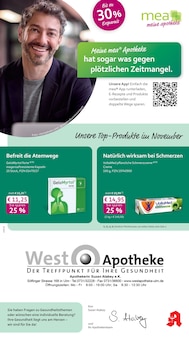 Aktueller mea - meine apotheke Prospekt "Unsere November-Angebote" Seite 1 von 4 Seiten für Ulm