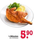 Aktuelles ½ Hähnchen mit Brötchen Angebot bei E center in Frankfurt (Main) ab 5,90 €