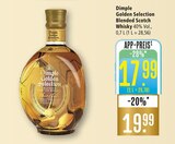 Golden Selection Blended Scotch Whisky im Angebot bei Marktkauf in Maintal Golden Selection Blended Scotch Whisky Angebote von Dimple bei Marktkauf Maintal für 17,99 €