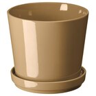Blumentopf mit Untersetzer drinnen/draußen ocker 15 cm im IKEA Prospekt Blumentopf mit Untersetzer drinnen/draußen ocker 15 cm von CITRUSFRUKT im aktuellen IKEA Prospekt für 8,99 €