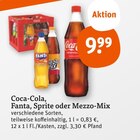 Softdrinks Angebote von Coca-Cola, Fanta, Sprite oder Mezzo-Mix bei tegut Mannheim für 9,99 €