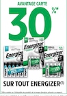 30% avantage carte sur tout energizer - ENERGIZER en promo chez Intermarché Noisy-le-Grand