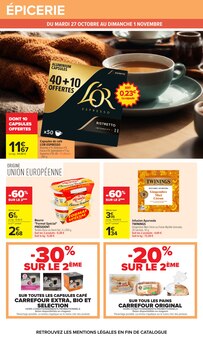 Promotion Yaourt nature dans le prospectus Carrefour, valable du 27/10/2026 au 09/11/2026 Promo Yaourt nature dans le catalogue Carrefour du moment à la page 37
