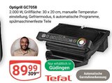 Optigrill GC7058 von Tefal im aktuellen GLOBUS Prospekt