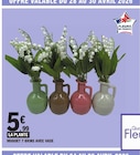 Muguet 7 brins avec vase dans le catalogue E.Leclerc