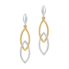Boucles d'oreilles en or jaune et argent rhodié dans le catalogue E.Leclerc