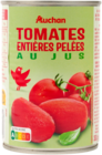 Tomates Entières Pelées Au Jus Auchan à 0,92 € dans le catalogue Auchan Hypermarché