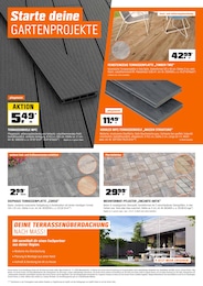 OBI Terrassenplatten im Prospekt 