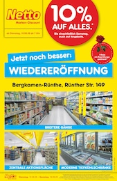 Netto Marken-Discount Prospekt für Werne: "Wiedereröffnung - 10% auf ALLES", 4 Seiten, 15.09.2026 - 19.09.2026