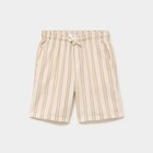 Bermuda droit taille élastiquée coton marron garçon dans le catalogue La Halle