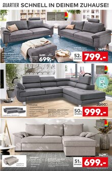 Ecksofa im porta Möbel Prospekt "BESSER GLEICH ZU PORTA" mit 12 Seiten (Leipzig)