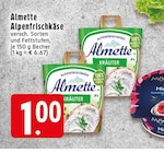 Alpenfrischkäse Angebote von Almette bei EDEKA Krefeld für 1,00 €