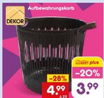 Aufbewahrungskorb im Angebot bei Netto Marken-Discount in Chemnitz Aufbewahrungskorb Angebote von DEKOR bei Netto Marken-Discount Chemnitz für 3,99 €