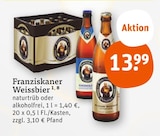 Weissbier von Franziskaner im aktuellen tegut Prospekt für 13,99 €