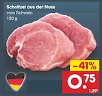 Netto Marken-Discount - Schnitzel aus der Nuss Angebot im Prospekt Schnitzel aus der Nuss bei Netto Marken-Discount im Prospekt "" für 0,75 €