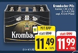 Pils im Angebot bei E center in Remscheid Pils Angebote von Krombacher bei E center Remscheid für 11,49 €