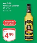 Advocaat Eierlikör Angebote von Van Dolft bei GLOBUS Völklingen für 4,99 €