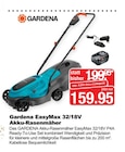 EasyMax 32/18V Akku-Rasenmäher im Angebot bei Herbrügger in Menden EasyMax 32/18V Akku-Rasenmäher Angebote von Gardena bei Herbrügger Menden für 159,95 €
