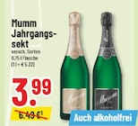 Jahrgangssekt im Angebot bei Marktkauf in Kamen Jahrgangssekt Angebote von Mumm bei Marktkauf Kamen für 3,99 €